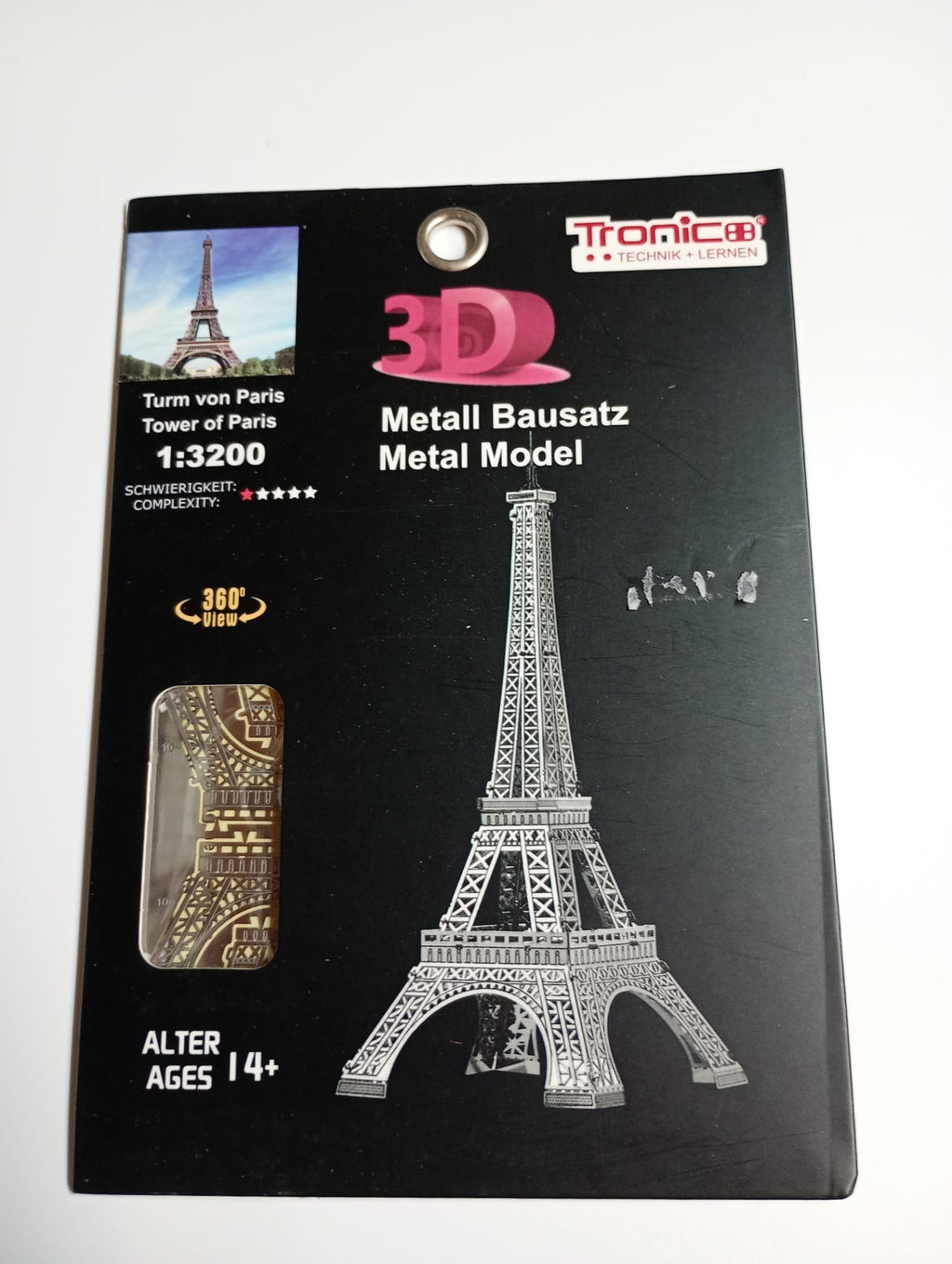 Tronico Tour Eiffel 3D Metal Model scala 1:3200