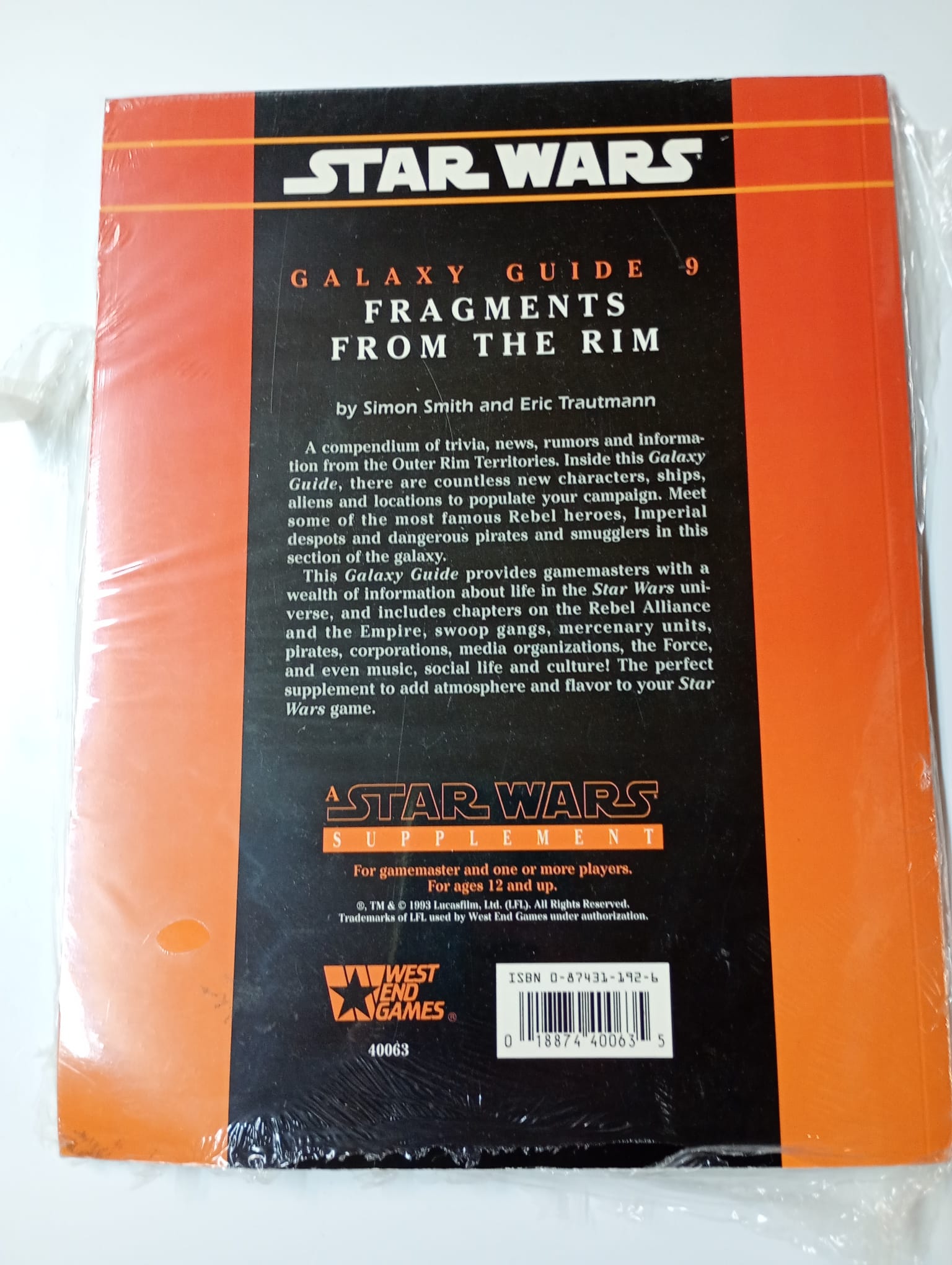 Star Wars: Galaxy Guide 9 – Fragments from the Rim