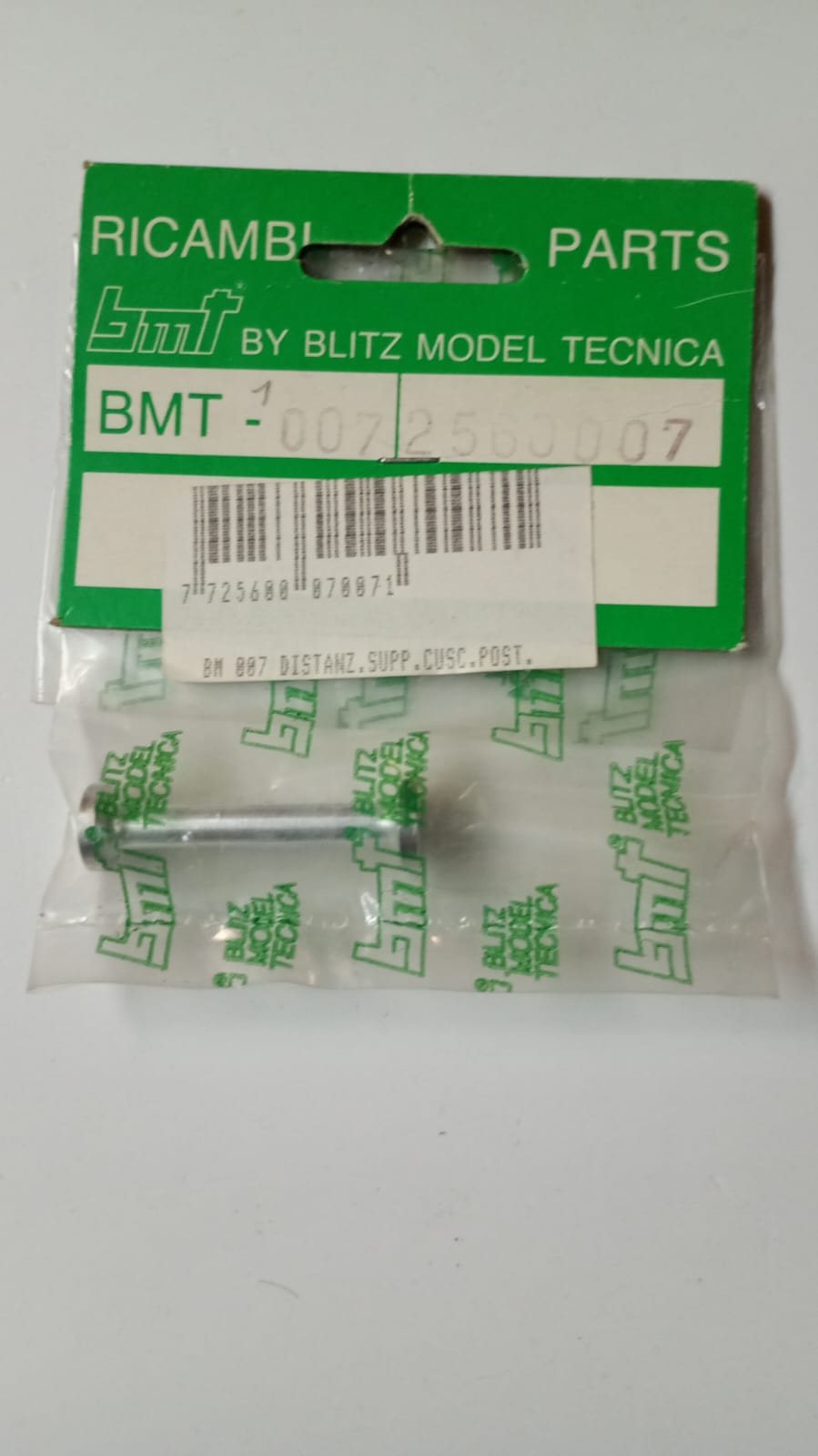 BMT 007 Distanziale Supporto Cuscinetto Posteriore - Blitz Model Tecnica