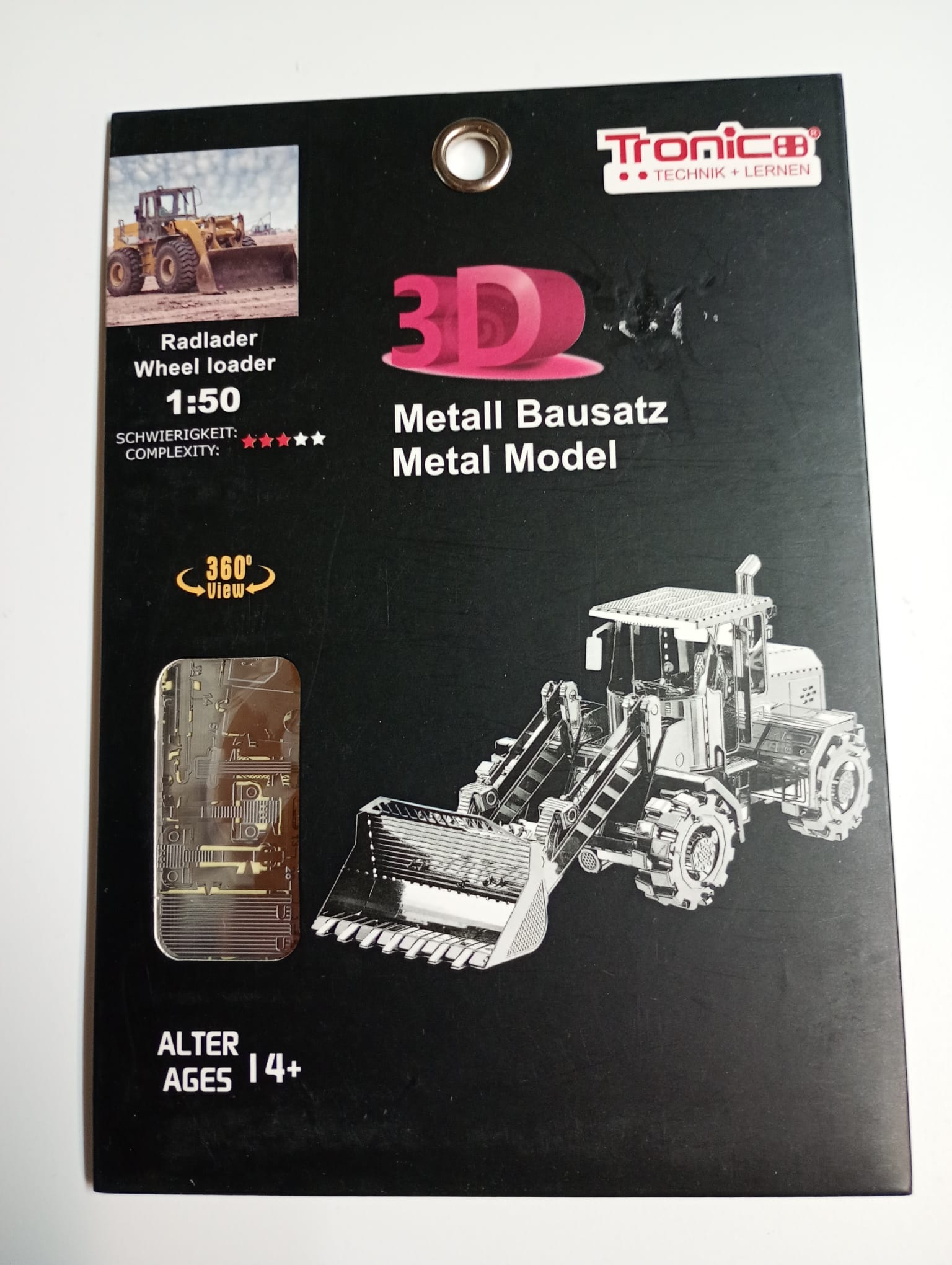 Tronico Wheel Loader Ruspa con Benna 3D Metal Model scala 1:50