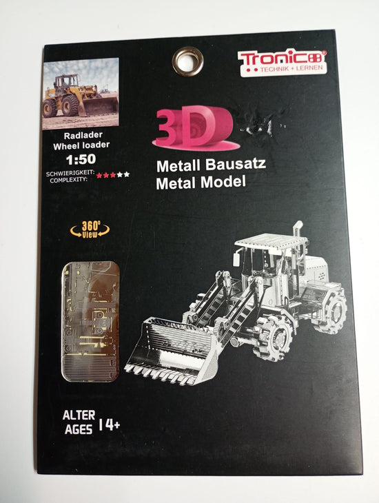 Tronico Wheel Loader Ruspa con Benna 3D Metal Model scala 1:50