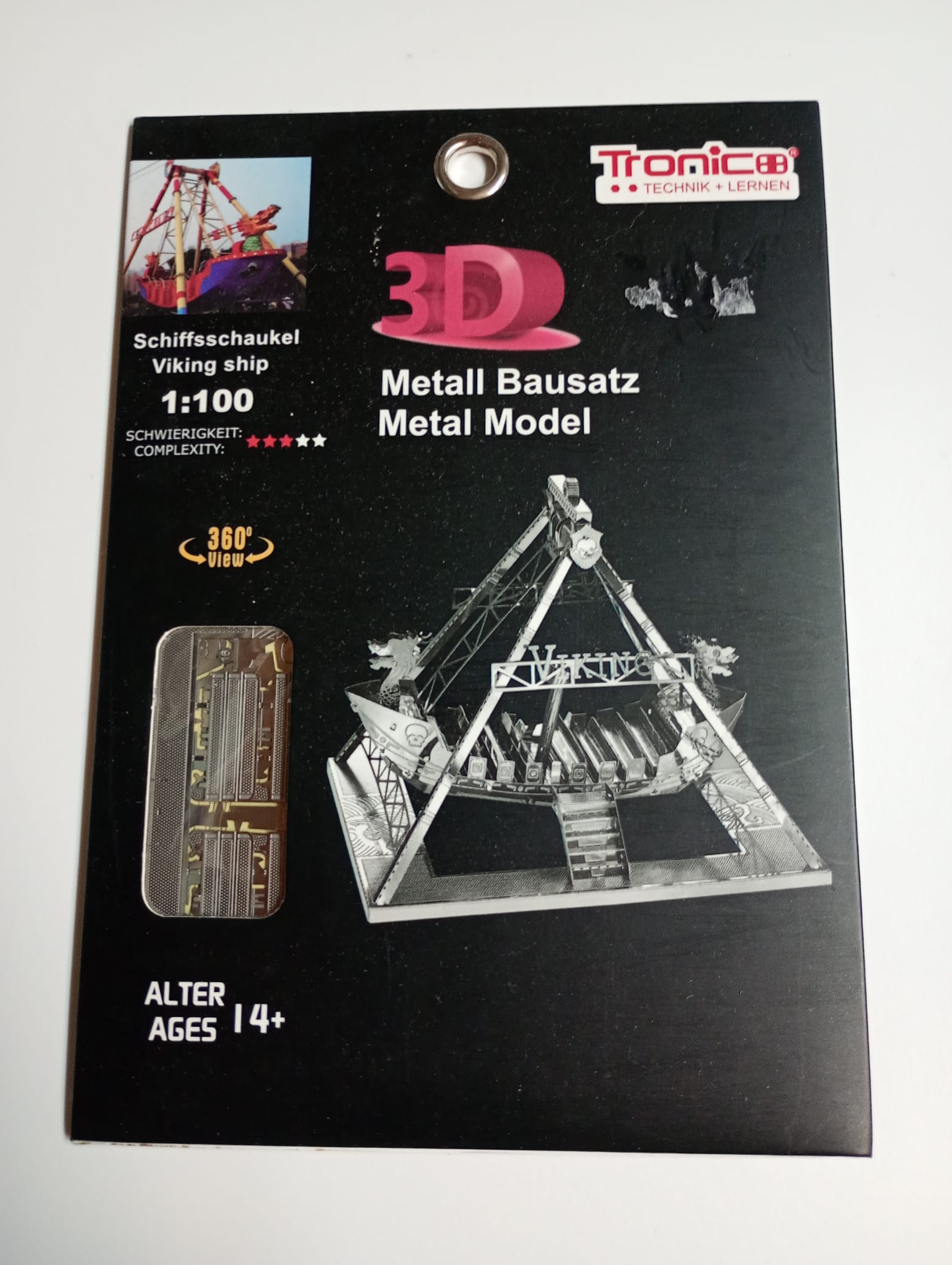 Tronico Viking Ship Schiffsschaukel 3D Metal Model scala 1:100