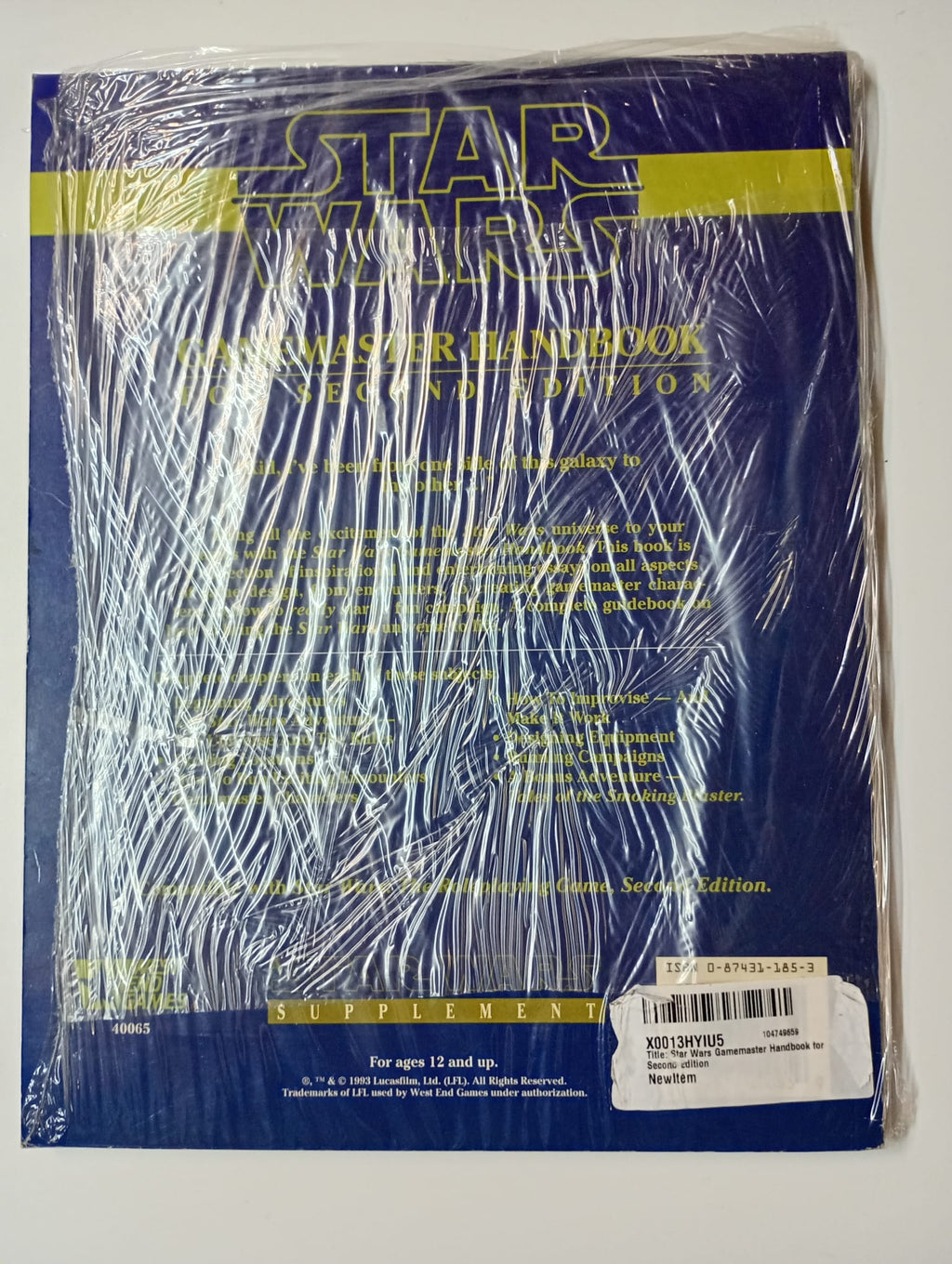 Star Wars Gamemaster Handbook – For Second Edition