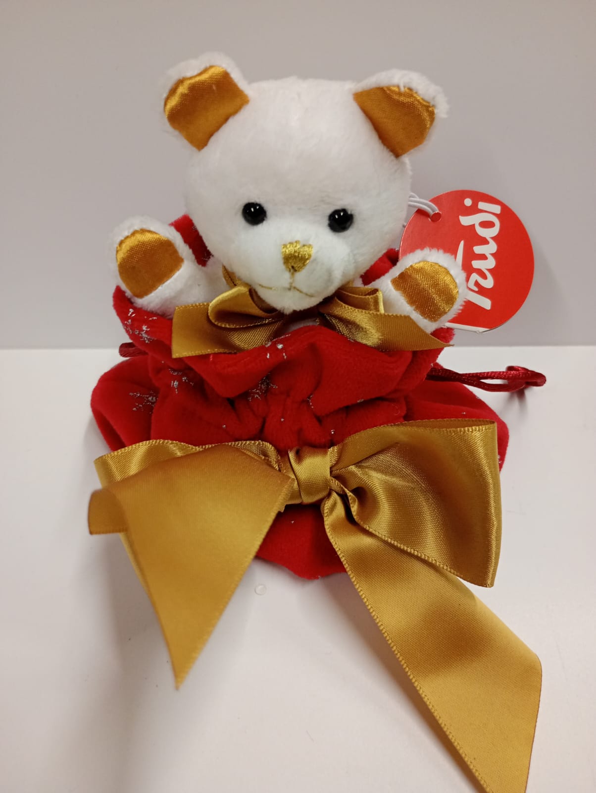 Trudi Sweet Collection Orso Sacchetto Rosso cm12