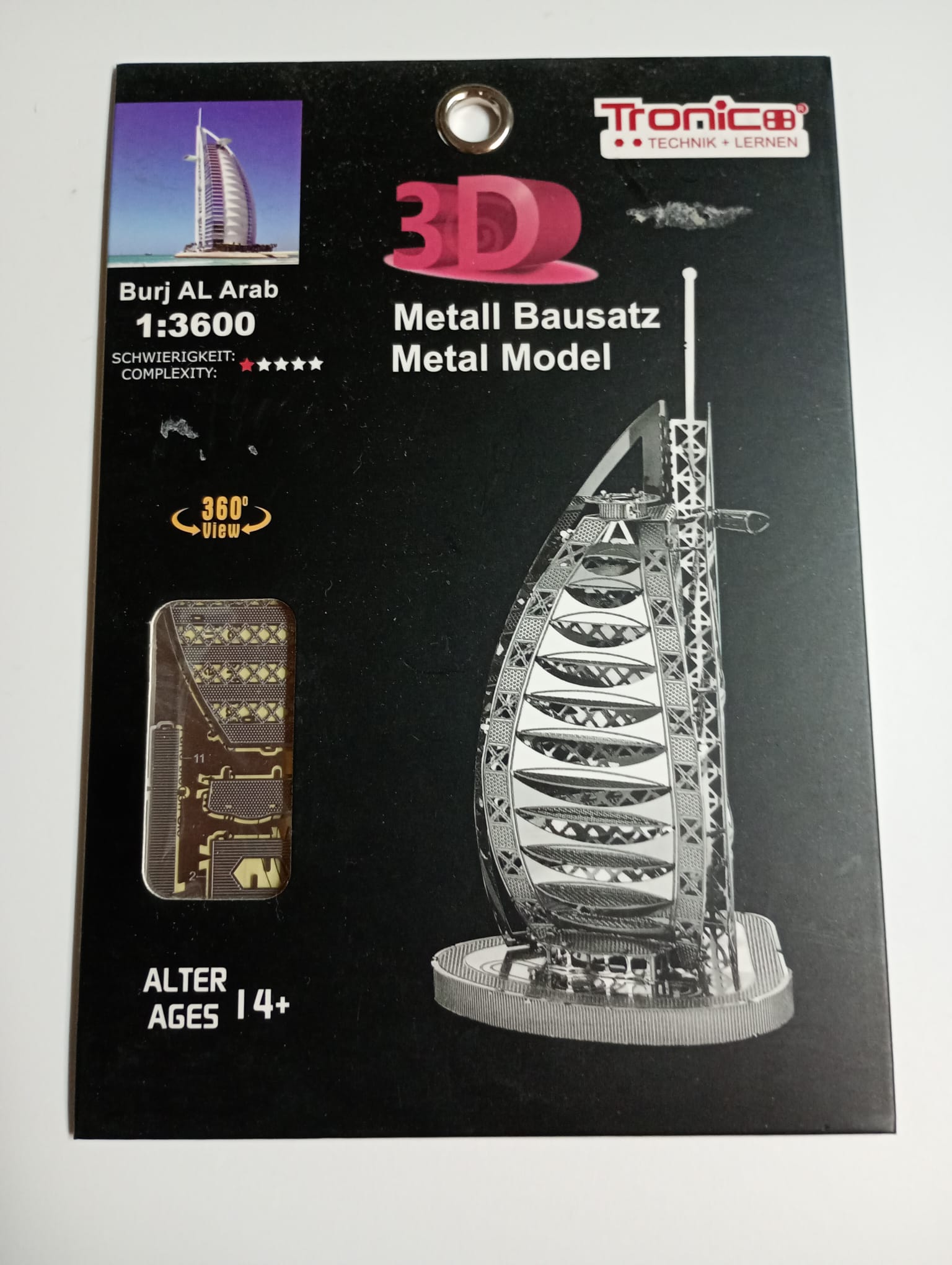 Tronico Burj Al Arab 3D Metal Model scala 1:3600