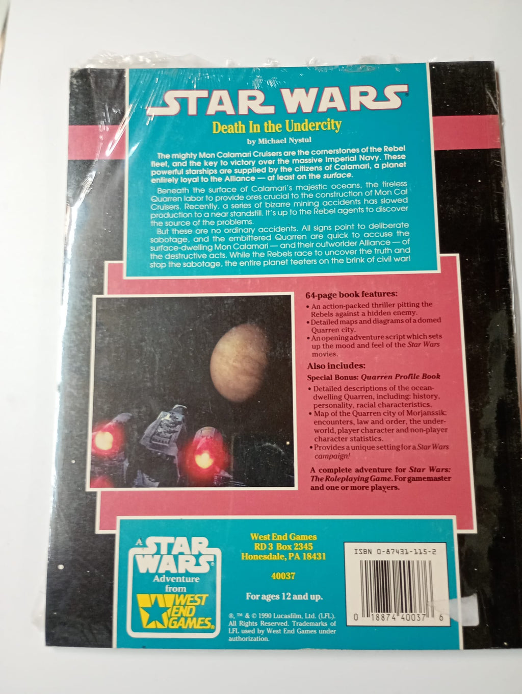 Star Wars: Death in the Undercity – Adventure for Star Wars: The Roleplaying Game