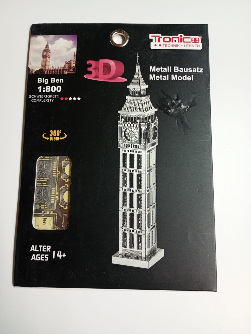 Tronico Big Ben 3D Metal Model scala 1:800