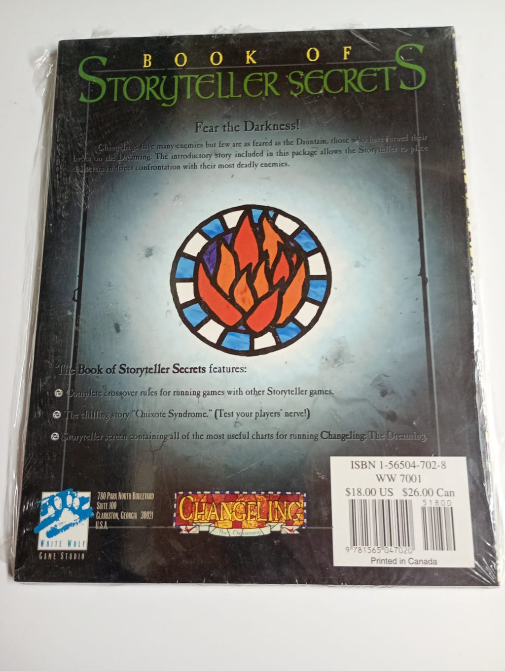 Changeling: The Dreaming Storytellers Screen - Book of Storyteller Secrets
