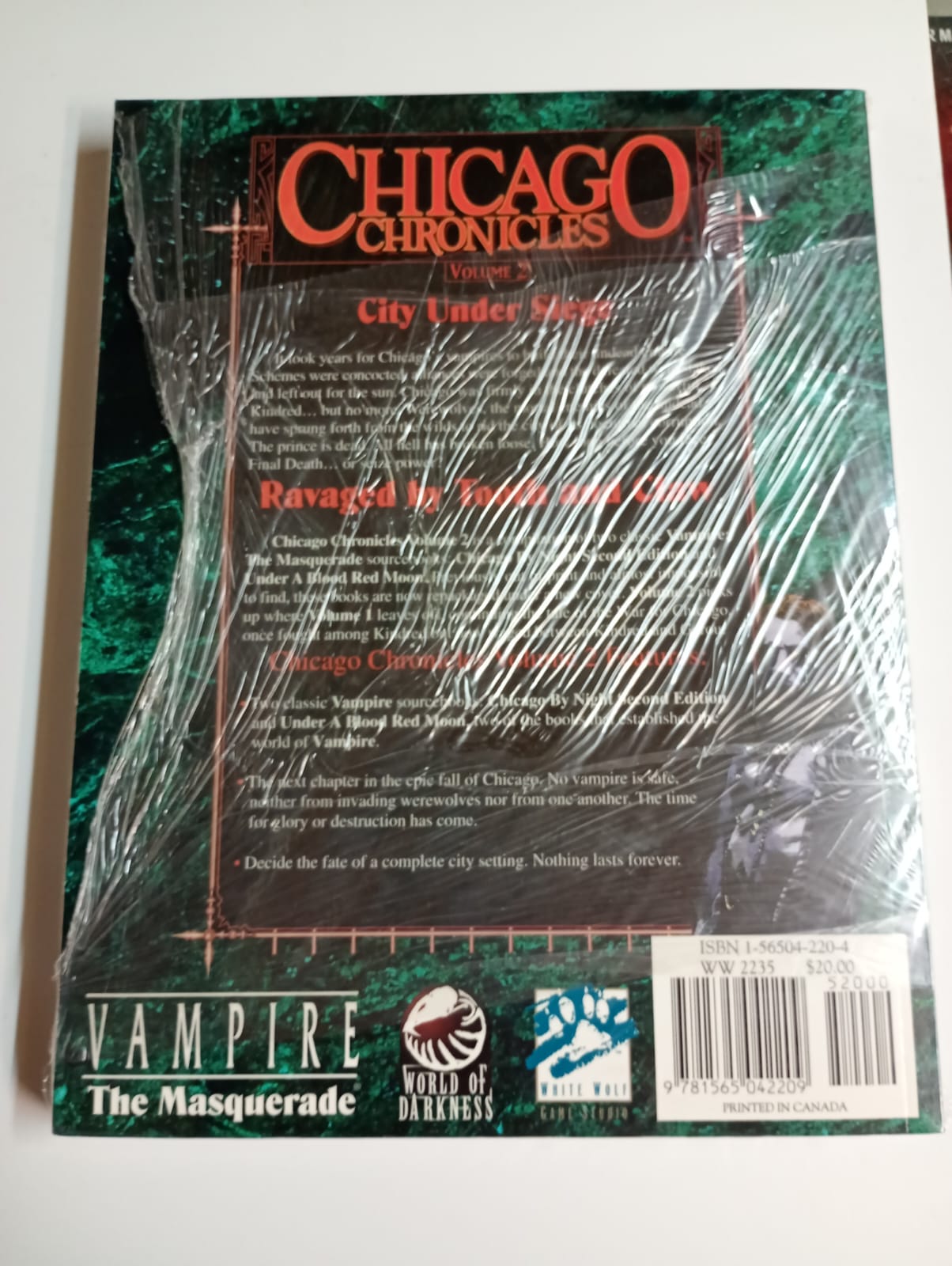 Chicago Chronicles Volume 2 – Vampire: The Masquerade (White Wolf)