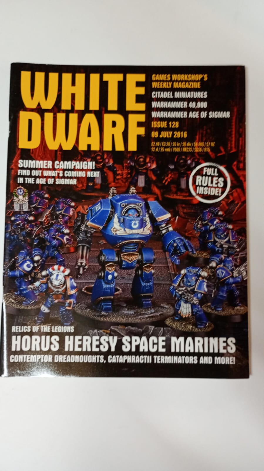 White Dwarf Issue #128 09 Luglio 2016 - Games Workshop (Inglese)
