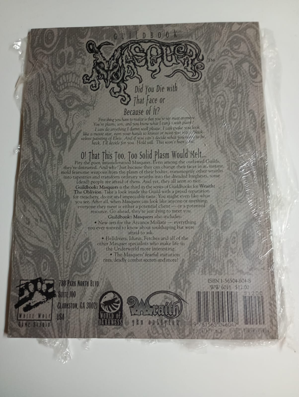 Guildbook: Masquers - Wraith: The Oblivion