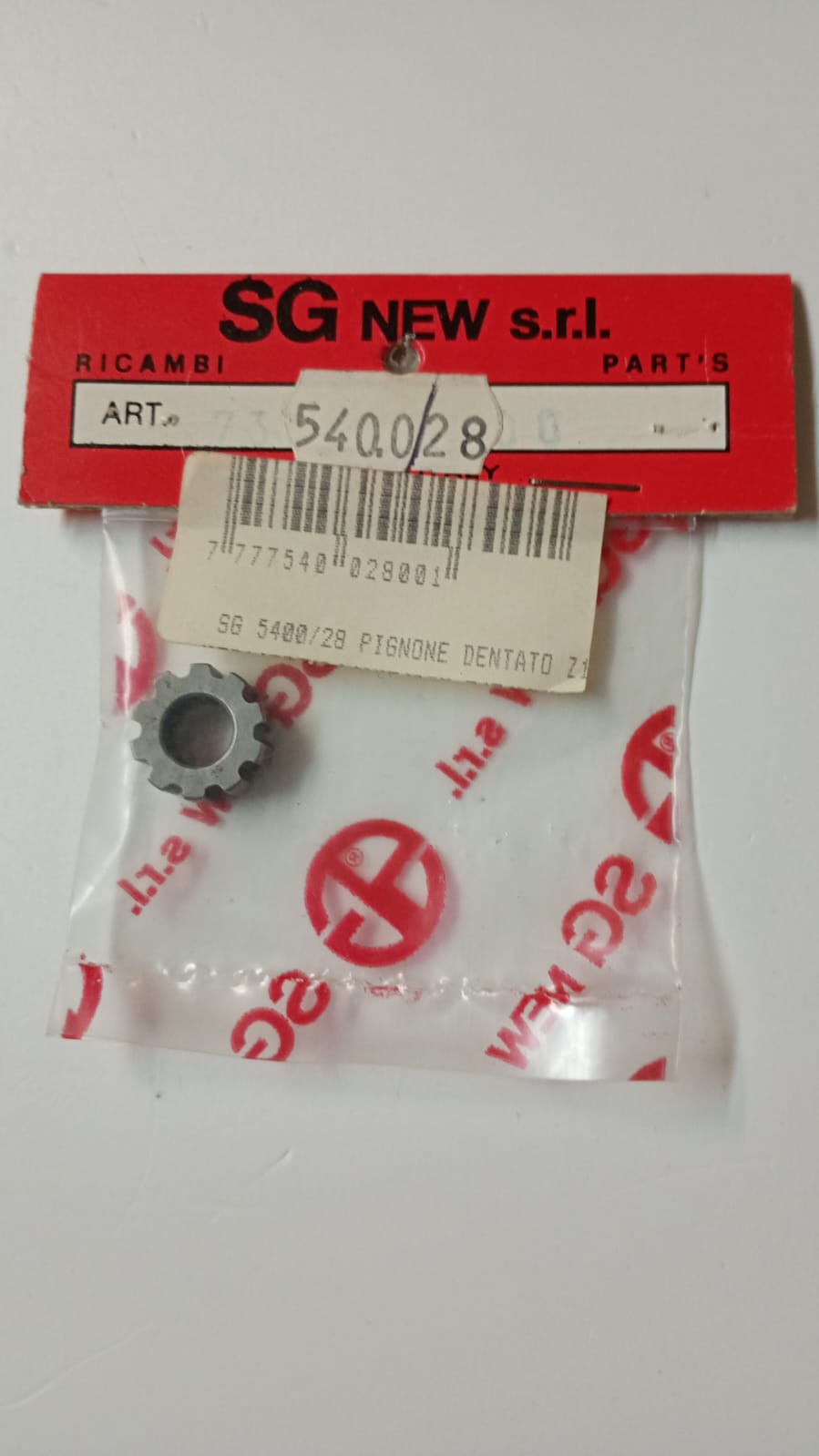 SG New – Pignone Dentato Z14 Art. 5400/28 per Auto RC