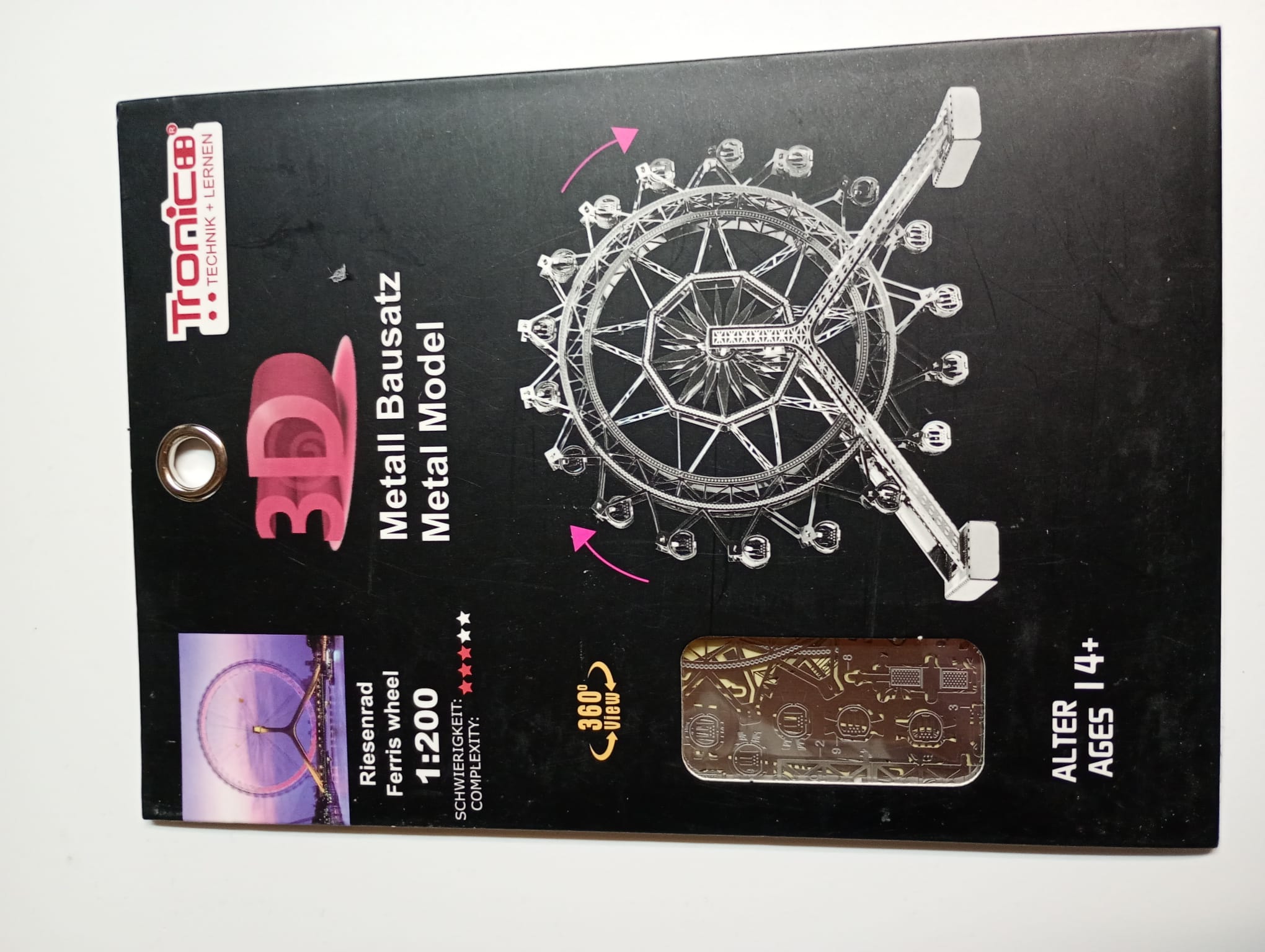 Tronico Ruota Panoramica Ferris Wheel 3D Metal Model scala 1:200