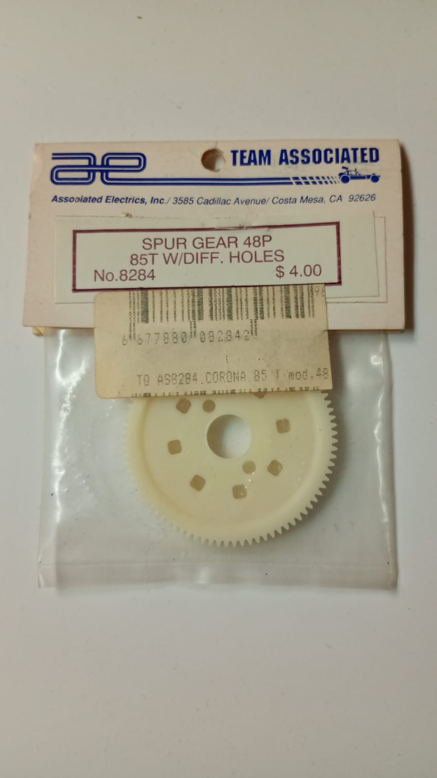 Team Associated 8284 Spur Gear 48P 85T w/Diff Holes